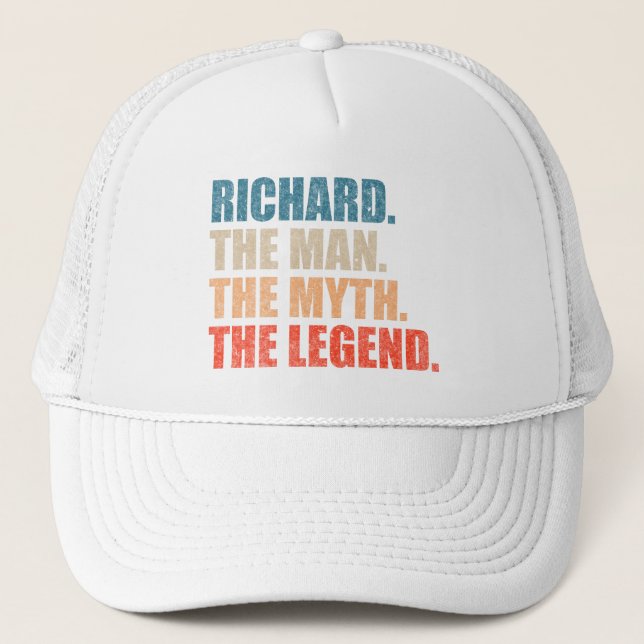 Gorra De Camionero Richard El Hombre El Mito La Leyenda (Anverso)