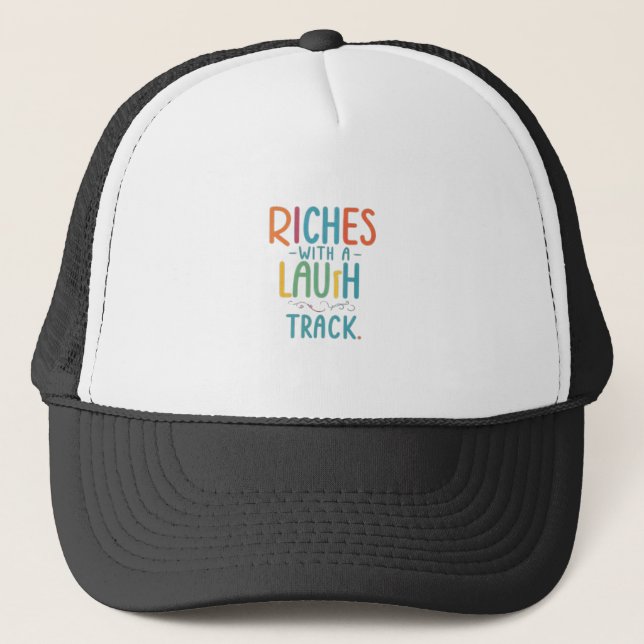 Gorra De Camionero Riches con una pista de risa (Anverso)
