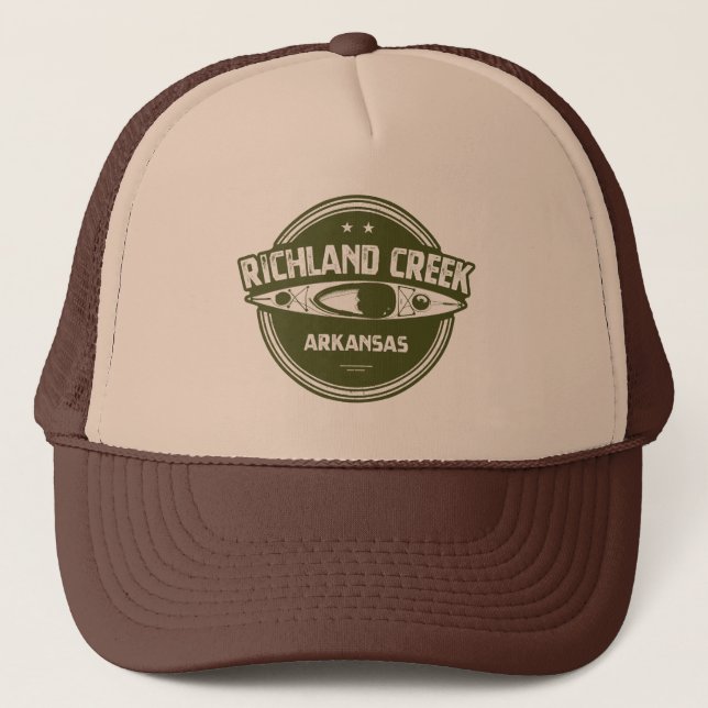 Gorra De Camionero Richland Creek Arkansas Kayaking (Anverso)