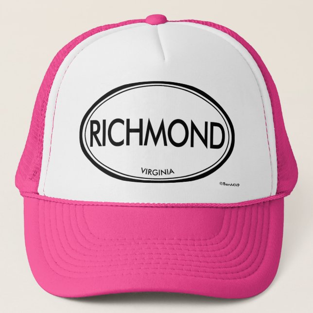 Gorra De Camionero Richmond, Virginia (Anverso)