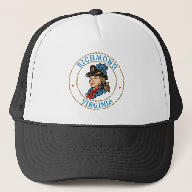 Gorra De Camionero Richmond Virginia Colonial (Anverso)