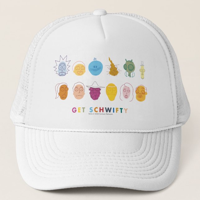 Gorra De Camionero RICK AND MORTY™ | Obtener Schwifty (Anverso)