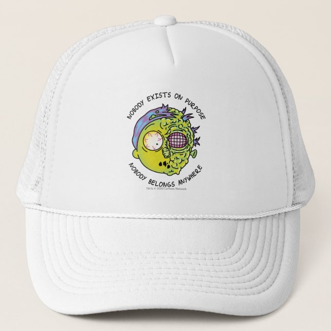 Gorra De Camionero RICK AND MORTY™ | Stylized Morty Fly Quote (Anverso)