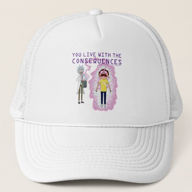 Gorra De Camionero RICK AND MORTY™ | Vives Con Las Consecuencias (Anverso)