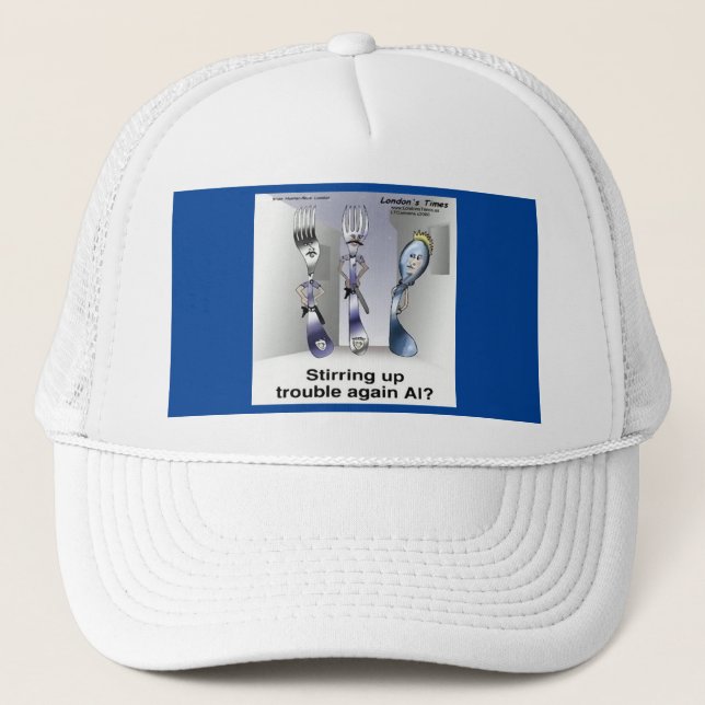 Gorra De Camionero Rick London Funny Silverware Police (Anverso)