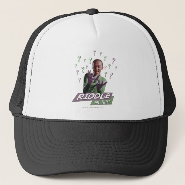 Gorra De Camionero Riddler - Riddle Me This (Anverso)