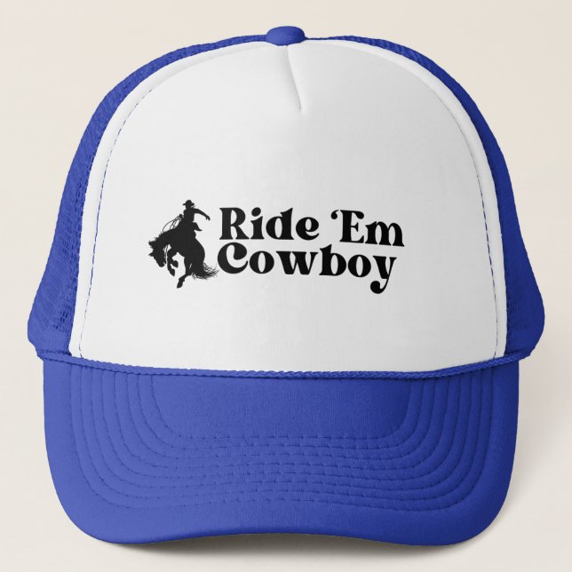 Gorra De Camionero Ride Em Cowboy Trucker Hat (Anverso)