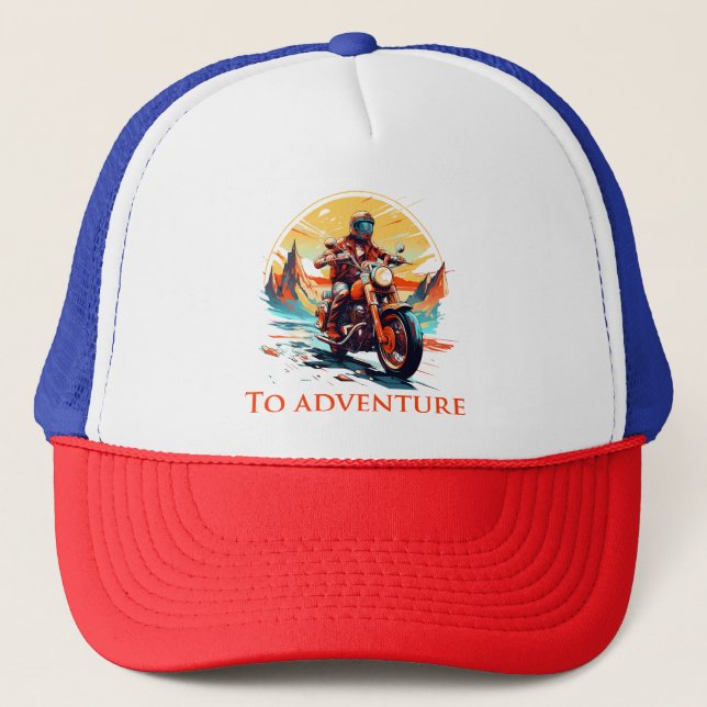 Gorra De Camionero Ride to Adventure (Anverso)