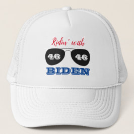 Gorra De Camionero Ridin' con gafas de sol Aviador Biden 46