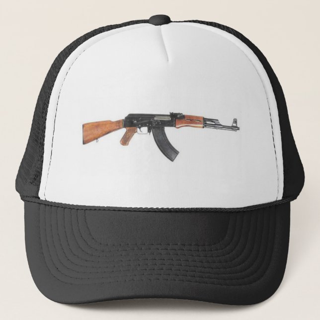 Gorra De Camionero Rifle de asalto de AK47 (Anverso)