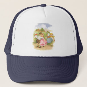 Gorra De Camionero Rimas infantiles Vintage Georgie Porgie Mother Goo