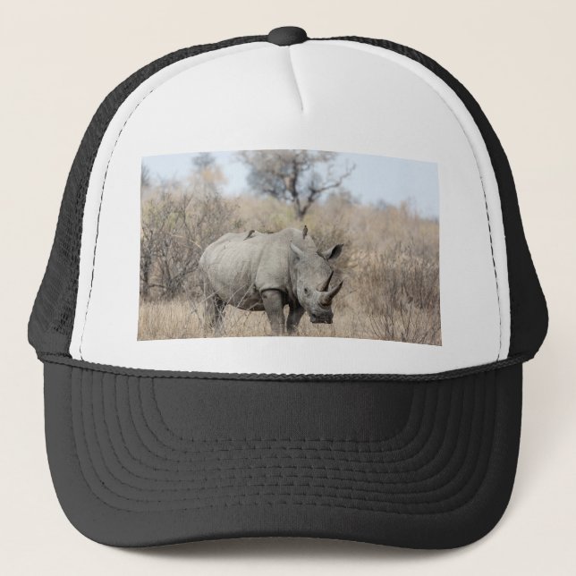 Gorra De Camionero Rinoceronte blanco (Anverso)