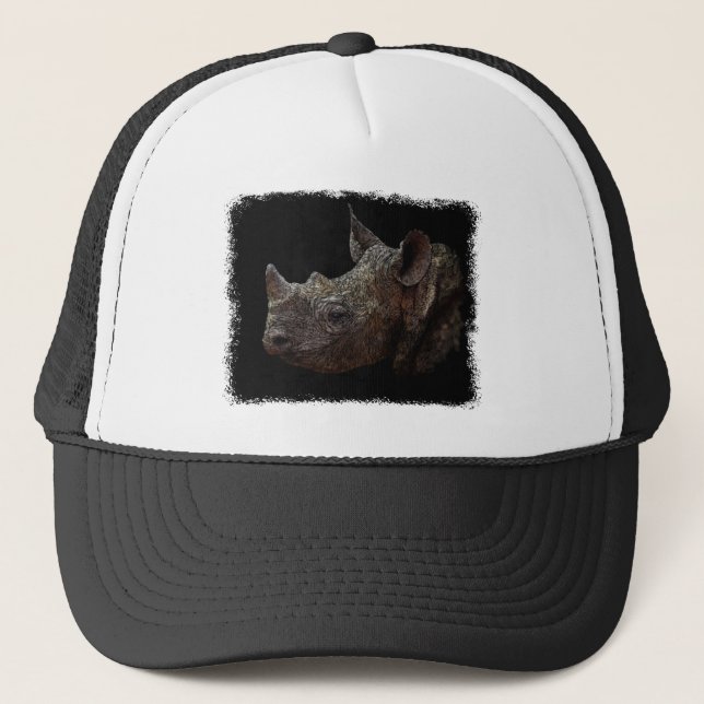 Gorra De Camionero Rinoceronte negro (Anverso)