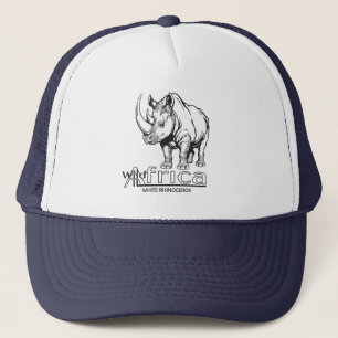 Gorra De Camionero Rinocerontes o rinocerontes blancos. África salva