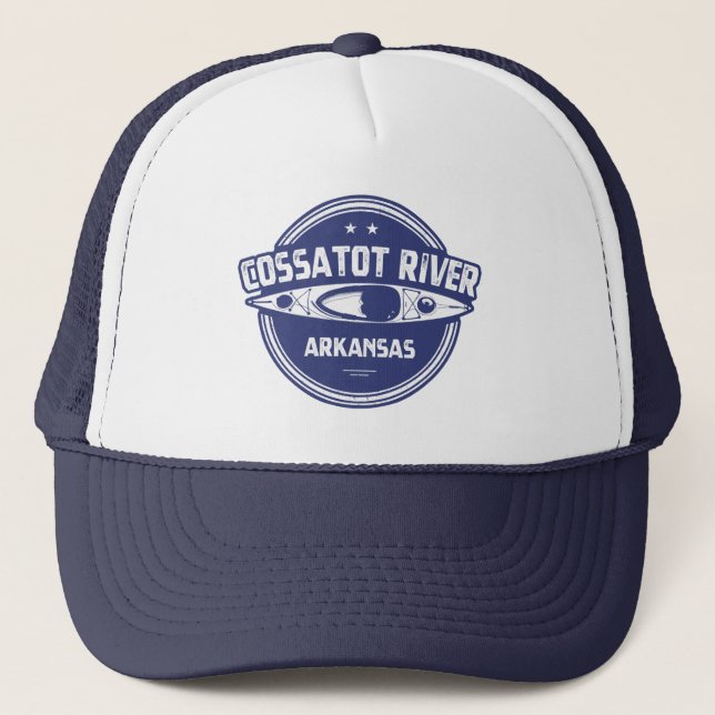 Gorra De Camionero Río Cossatot Arkansas Kayaking (Anverso)