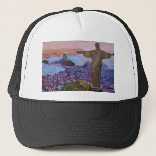Gorra De Camionero Río de Janeiro con Cristo el redentor
