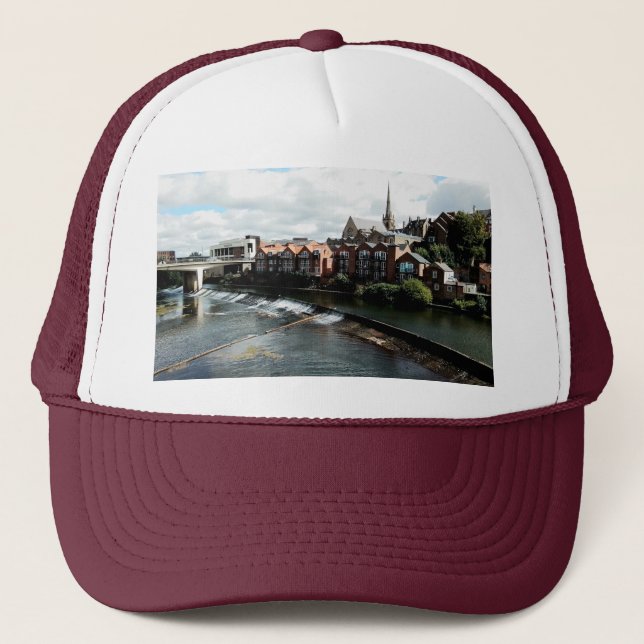 Gorra De Camionero Río Durham , puente blanco (Anverso)