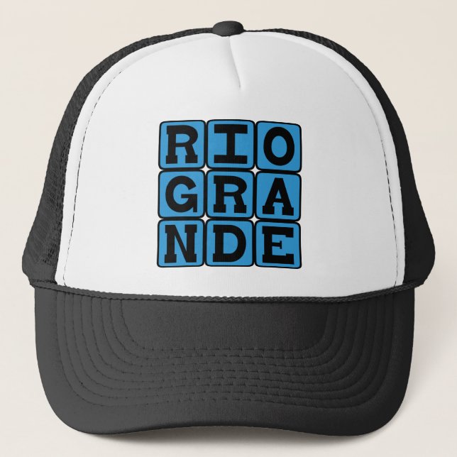 Gorra De Camionero Río Grande, Río en Texas (Anverso)