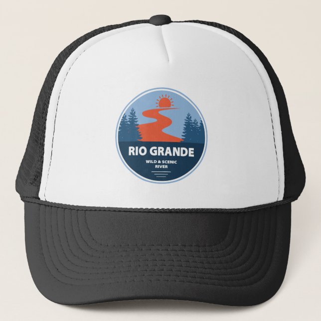 Gorra De Camionero Río Grande, salvaje y natural (Anverso)