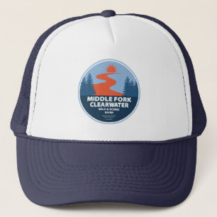 Gorra De Camionero Río Idaho, Salvaje Y Escenario Del Depósito Medio