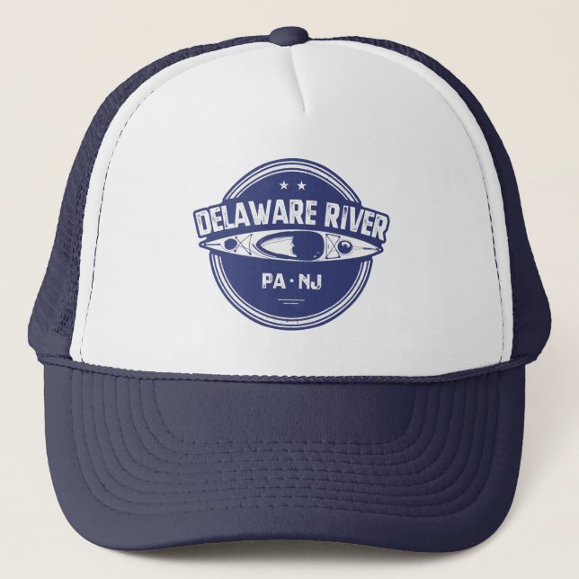 Gorra De Camionero Río Kayak de Delaware (Anverso)