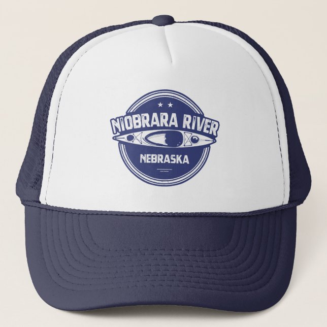 Gorra De Camionero Río Niobrara Nebraska Kayak (Anverso)