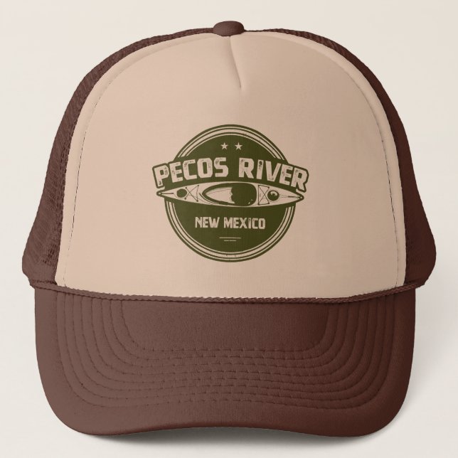 Gorra De Camionero Río Pecos Nuevo México Kayak (Anverso)