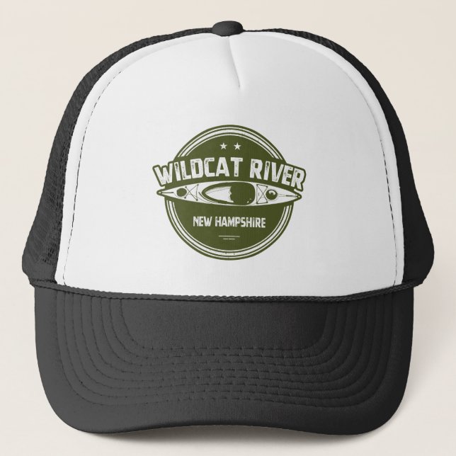 Gorra De Camionero Río Wildcat New Hampshire Kayak (Anverso)
