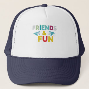 Gorra De Camionero Risas garantizadas - "Amigos y Diversión" Multicol