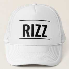 Gorra De Camionero RIZZ Leather Patch Hat — Minimal Logo Cap