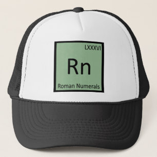 Gorra De Camionero Rn - Números Romanos Tabla Periódica Química
