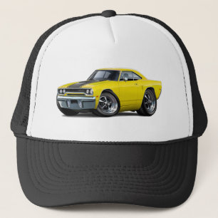 Gorra De Camionero Roadrunner 1970 Amarillo-Negro