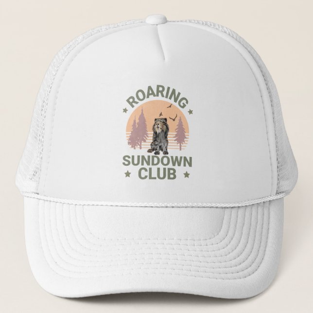 Gorra De Camionero Roaring Sundown Club Sabertooth Tiger (Anverso)