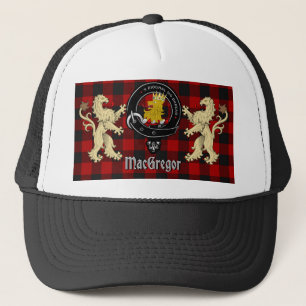 Gorra De Camionero Rob Roy MacGregor Clan Badge & Tartán