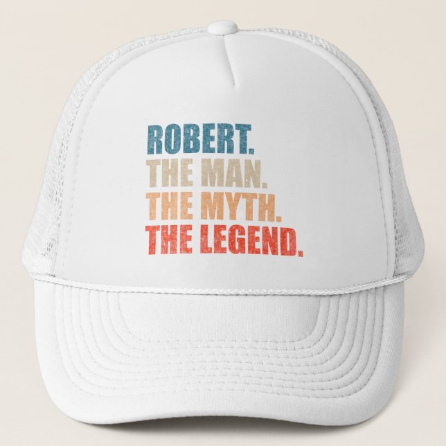 Gorra De Camionero Robert El Hombre El Mito La Leyenda (Anverso)