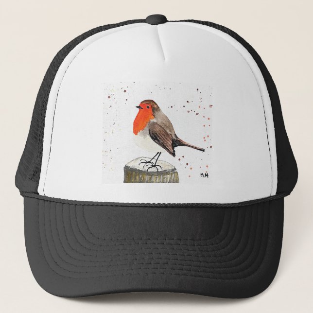 Gorra De Camionero Robin de invierno (Anverso)