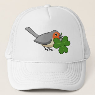 Gorra De Camionero Robin lindo con Shamrock Clover Personalizado