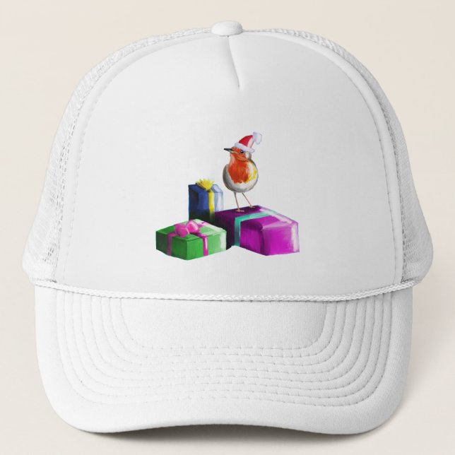 Gorra De Camionero Robin Navidades festivos (Anverso)
