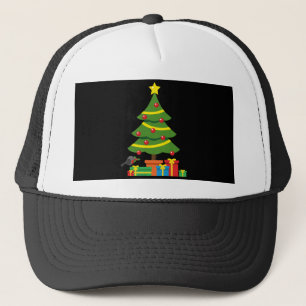 Gorra De Camionero Robin Y Los Coloridos Presentes Bajo El Árbol De N