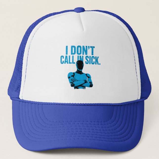 Gorra De Camionero Robot de IA humanoid, tesla bot (Anverso)