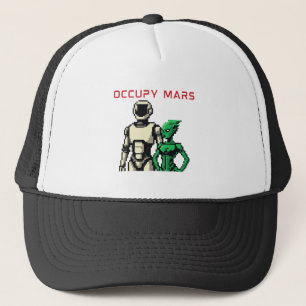 Gorra De Camionero Robot Humanoide Futurista en un Planeta Alien