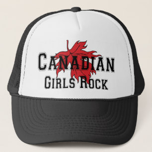 Gorra De Camionero Roca canadiense de los chicas
