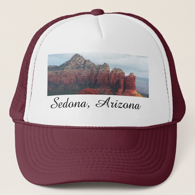 Gorra De Camionero Roca de café nublado en Sedona Arizona (Anverso)