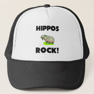 Gorra De Camionero Roca de los hipopótamos
