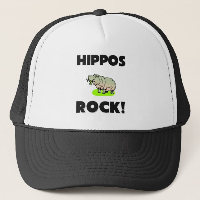 Gorra De Camionero Roca de los hipopótamos (Anverso)