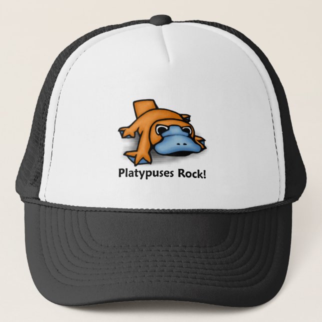 Gorra De Camionero ¡Roca de Platypuses! (Anverso)