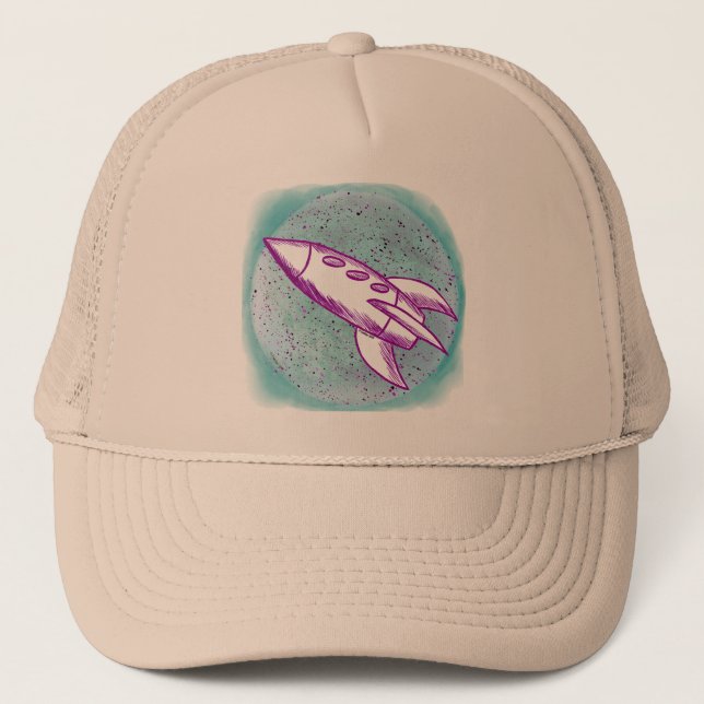 Gorra De Camionero Roca morada lunar (Anverso)