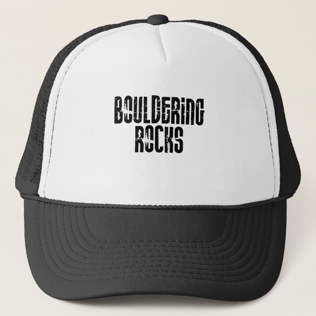Gorra De Camionero Rocas de Bouldering (Anverso)
