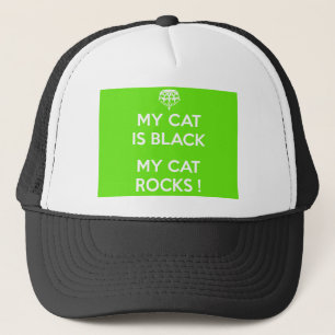 Gorra De Camionero Rocas de gato negro