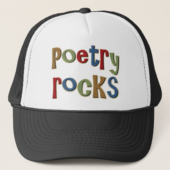 Gorra De Camionero Rocas de la poesía (Anverso)